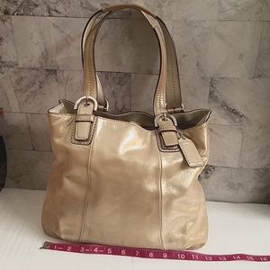 Gold Coach handbag
